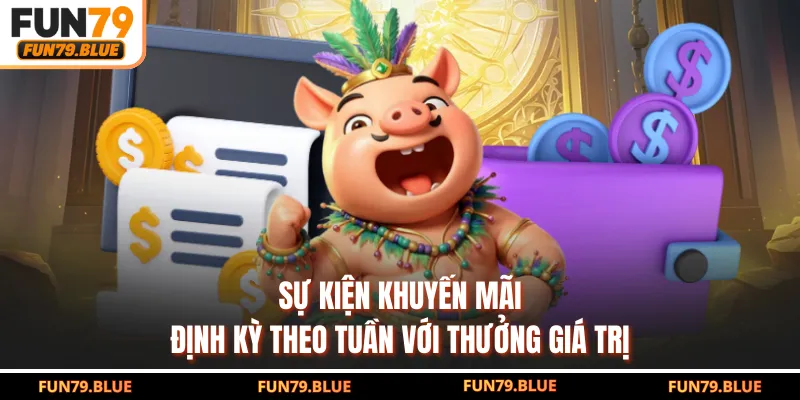 Sự kiện khuyến mãi định kỳ theo tuần với thưởng giá trị